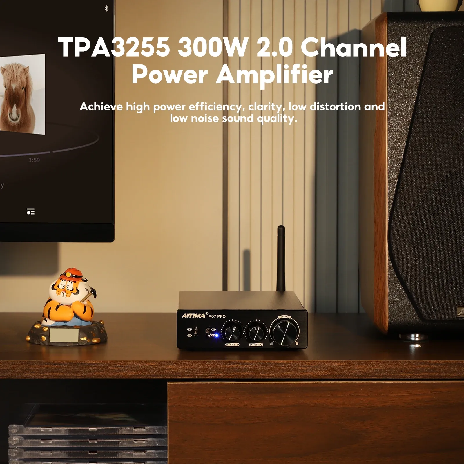 AIYIMA A07 PRO Bluetooth Stereo Amplifier