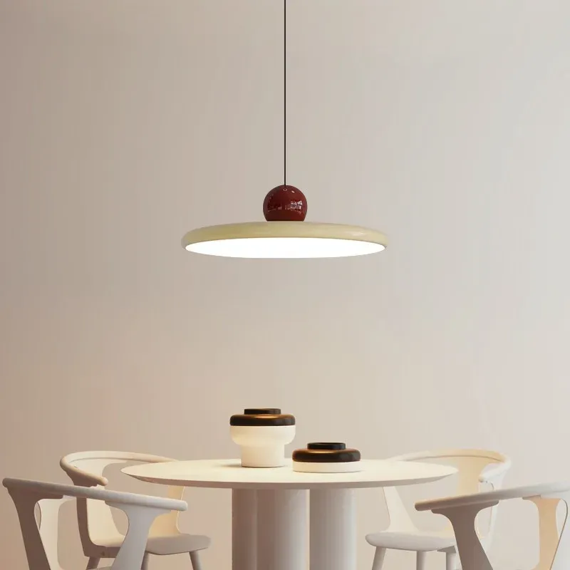 Cream Nordic UFO Cord Pendant Light