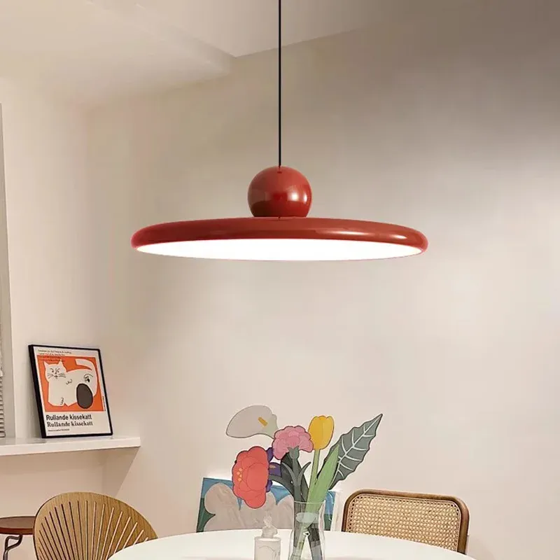 Cream Nordic UFO Cord Pendant Light