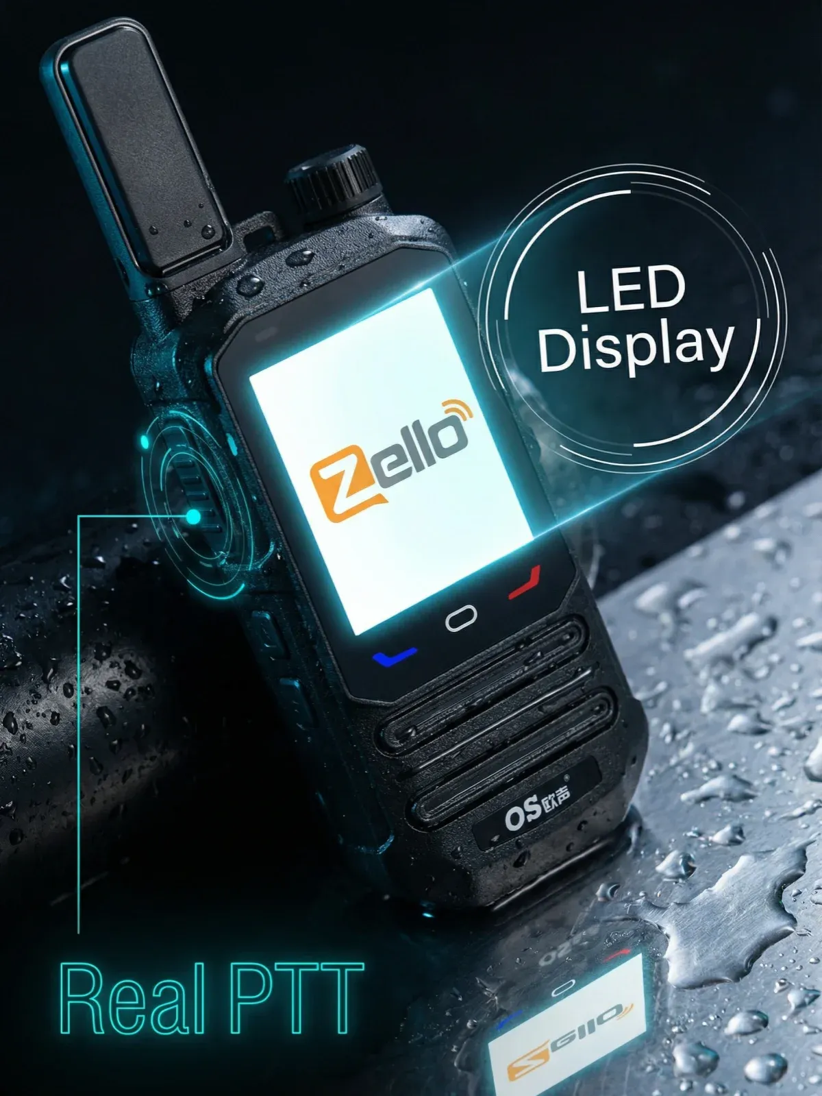 IP67 Floating 4G PoC GPS Handheld Radio