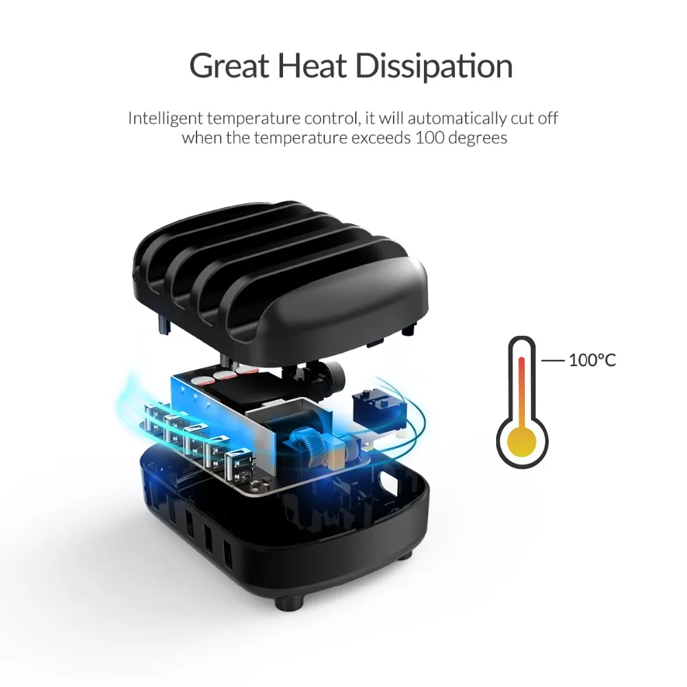 Orico 5-Port Desktop USB Charging Dock 40W