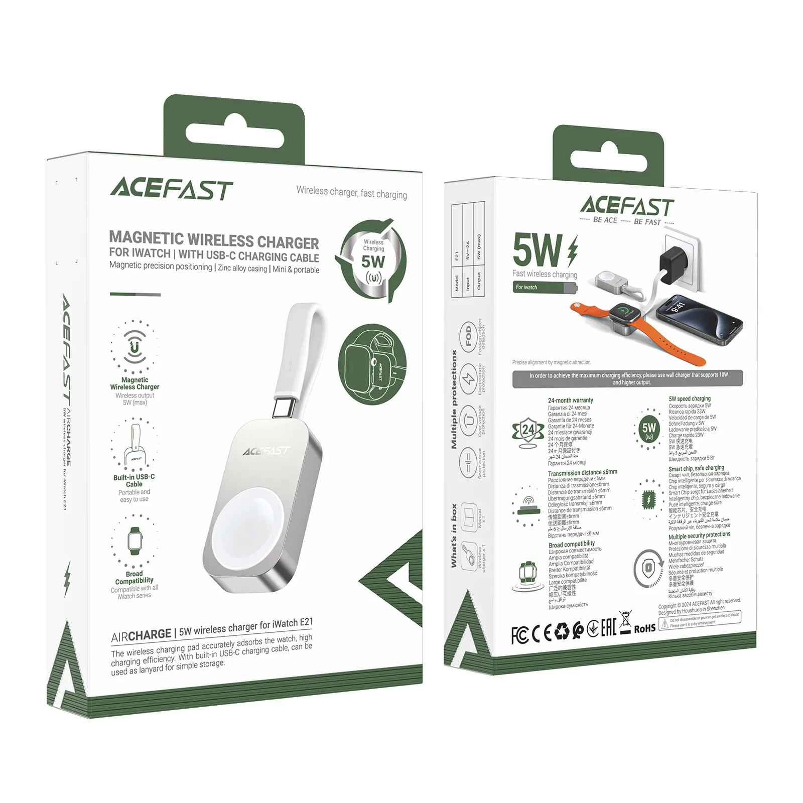 ACEFAST E21 Magnetic Apple Watch Charger