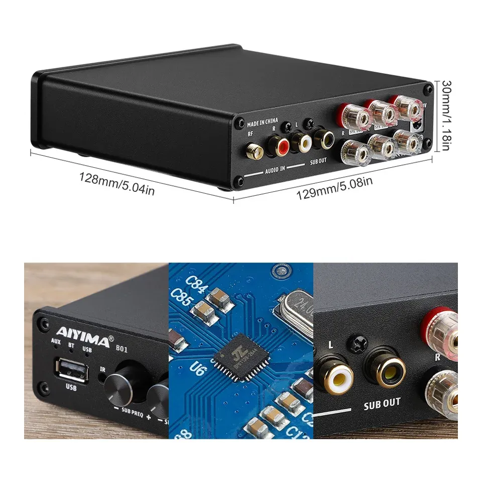 AIYIMA B01 2.1 Bluetooth Power Amplifier
