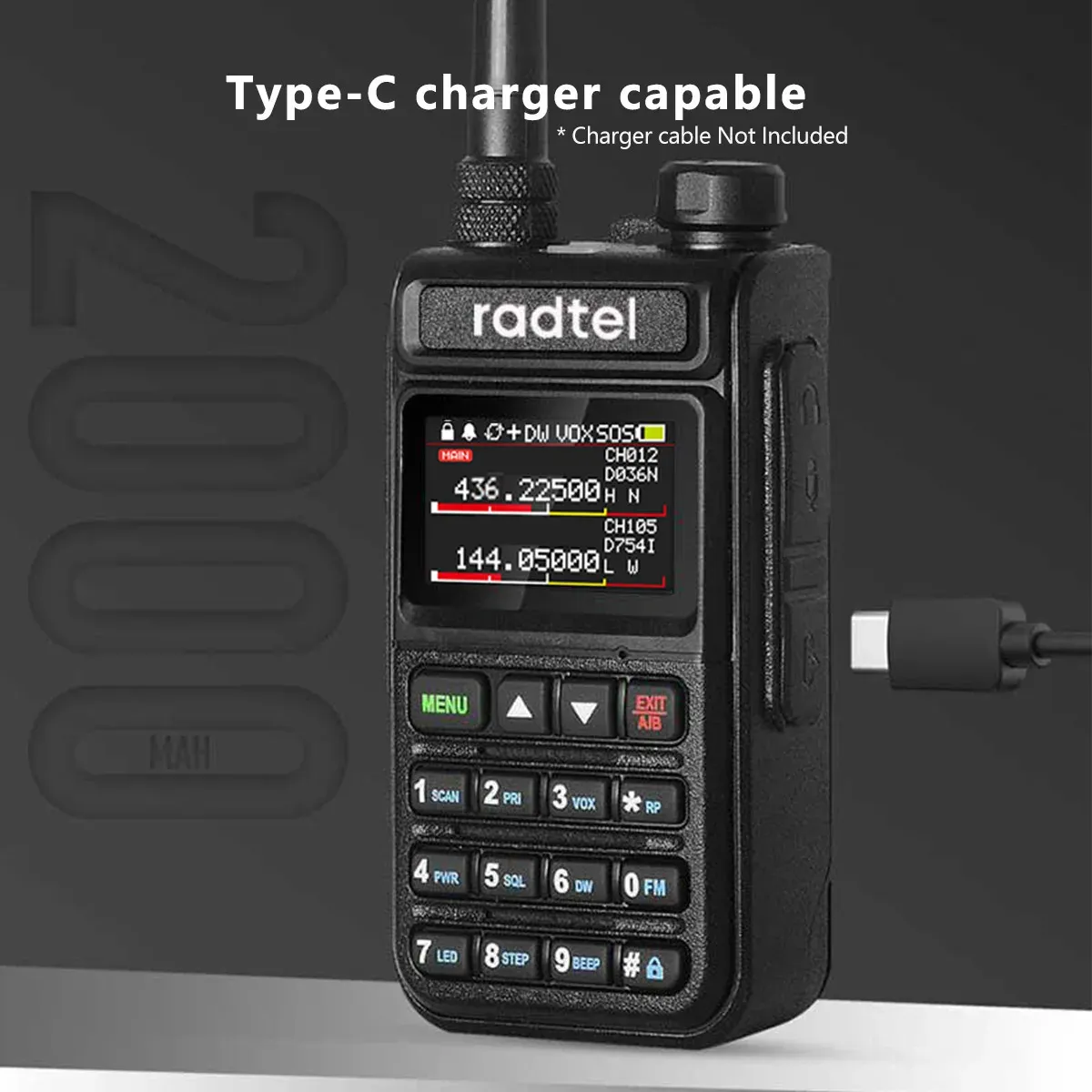 Radtel RT-890 Wideband Scanner Handheld Radio