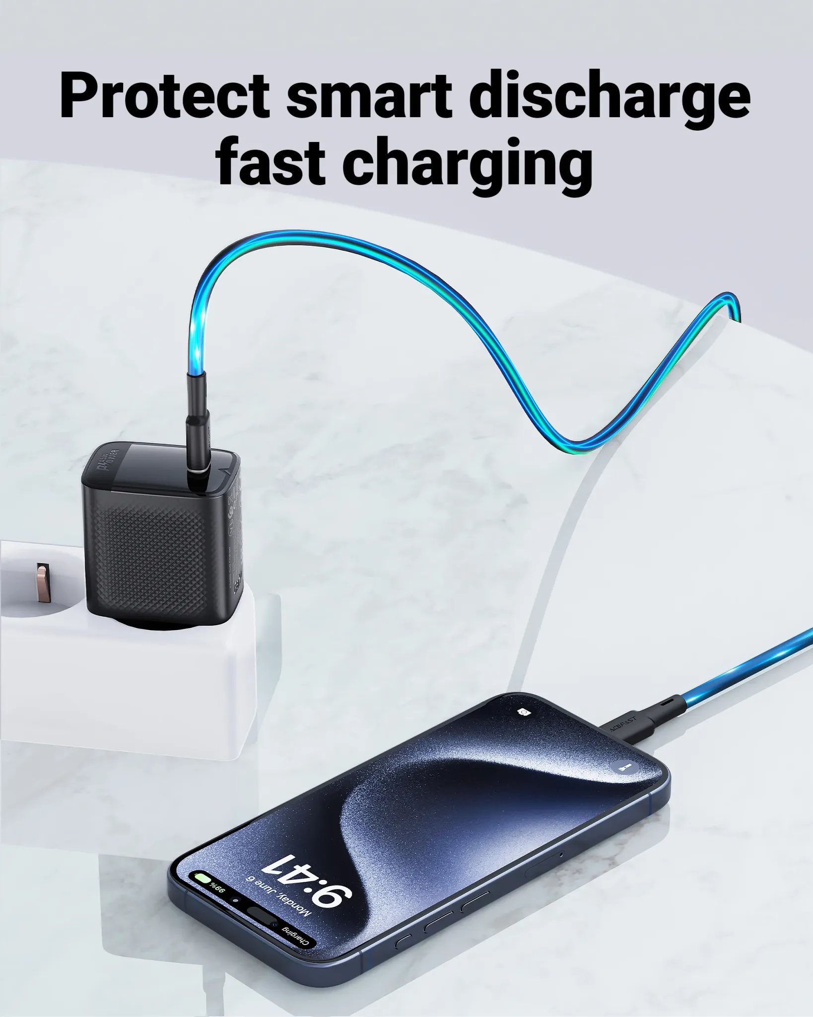 ACEFAST A112 45W GaN USB-C EU Travel Charger