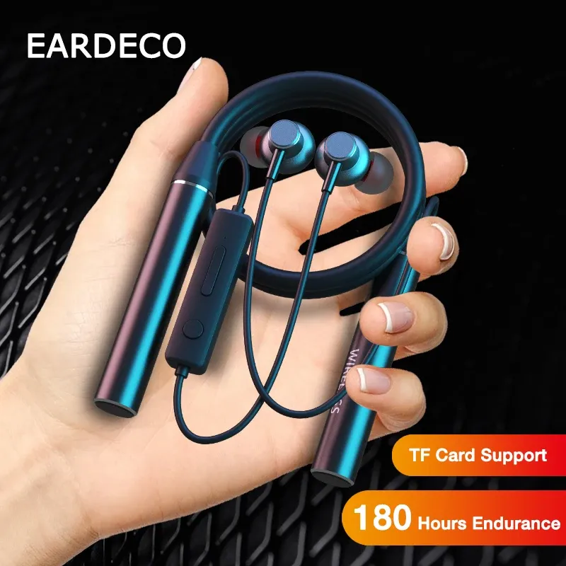EARDECO Long-Life Bluetooth Neckband Headphones