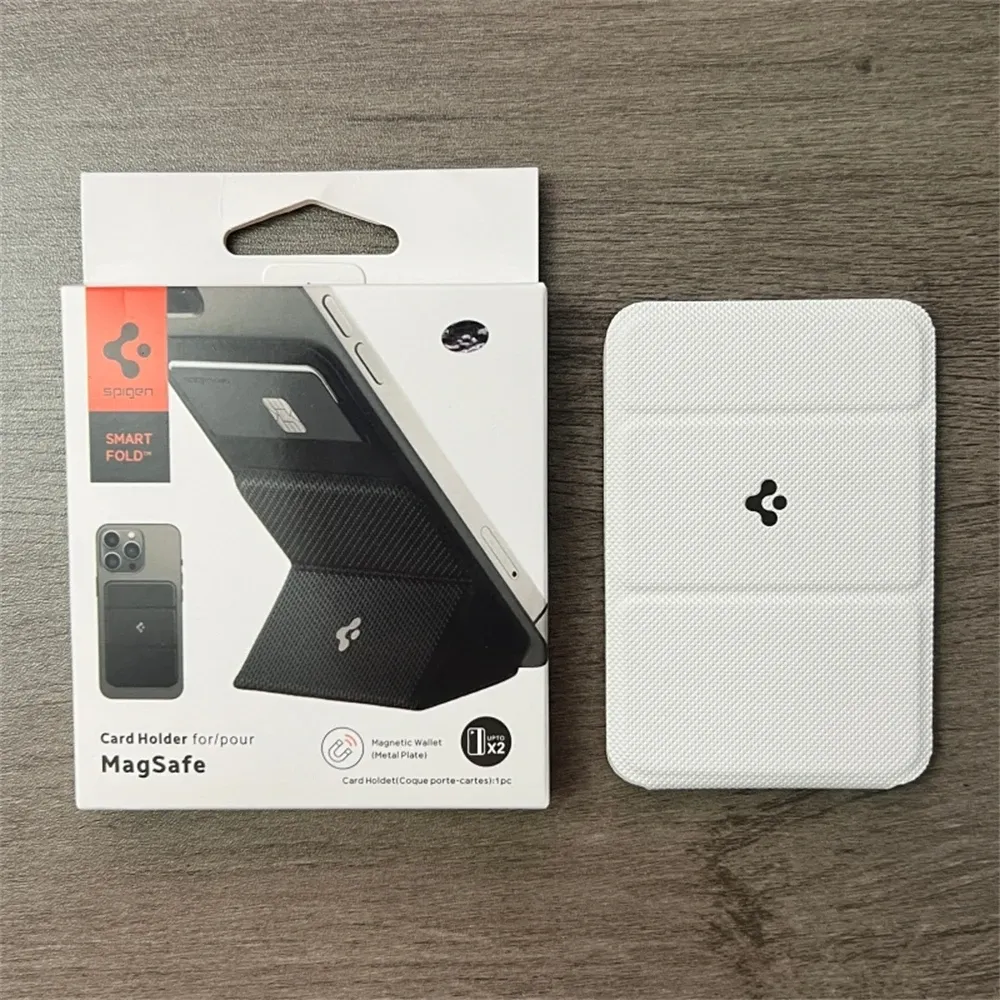 Spigen Leather Magnetic Fold Wallet for iPhone MagSafe