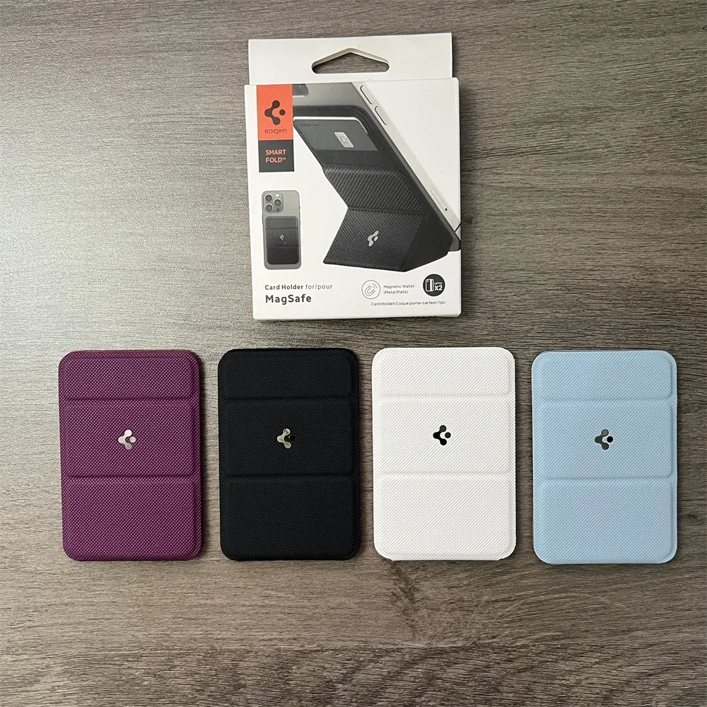 Spigen Leather Magnetic Fold Wallet for iPhone MagSafe