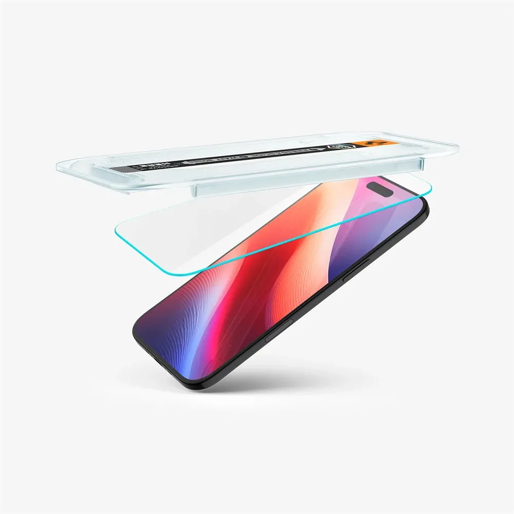 Spigen Glas.tR EZ Fit Tempered Glass for iPhone 17 Pro Max and 14 Plus