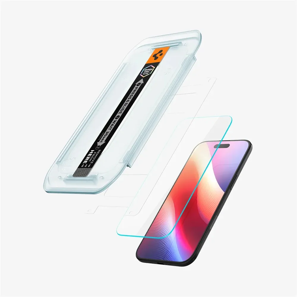 Spigen Glas.tR EZ Fit Tempered Glass for iPhone 17 Pro Max and 14 Plus