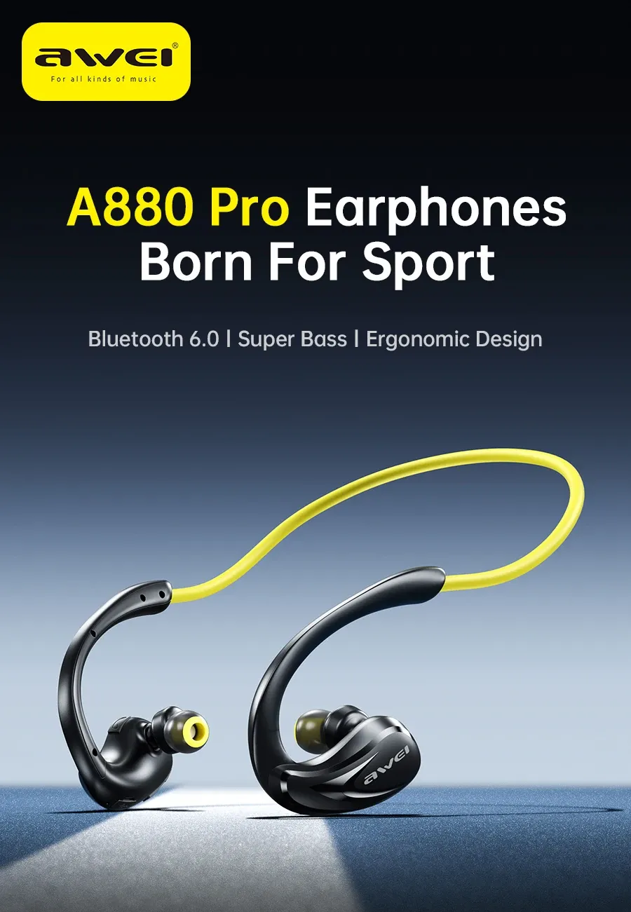 Awei A880 Pro Open-Ear Bluetooth Neckband Earphones