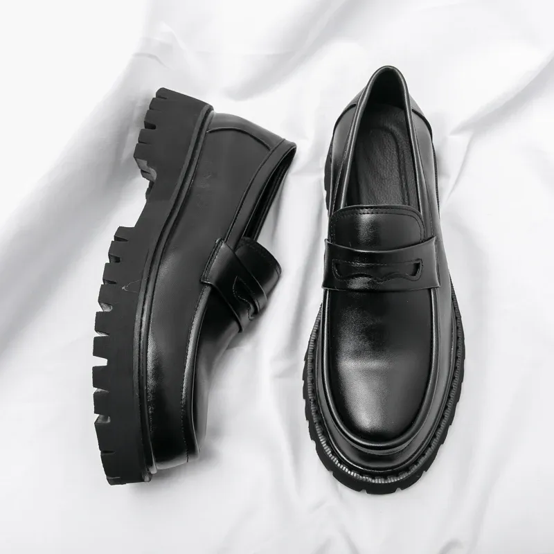 Elevated Slip-On Formal Loafers for Men