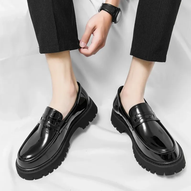 Elevated Slip-On Formal Loafers for Men