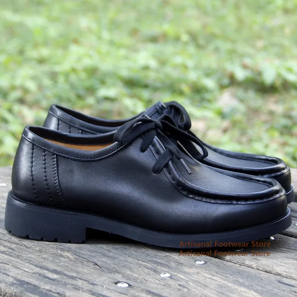 Hemegot Suede Derby Thick-Sole Dress Shoes