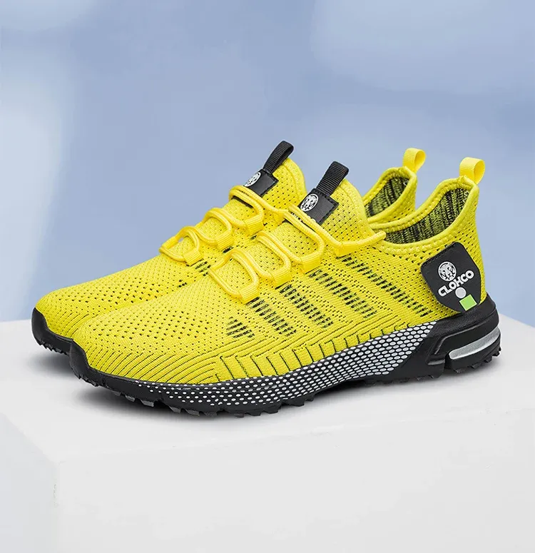 CLOHOO Lightweight Knit Casual Running Sneakers for Men