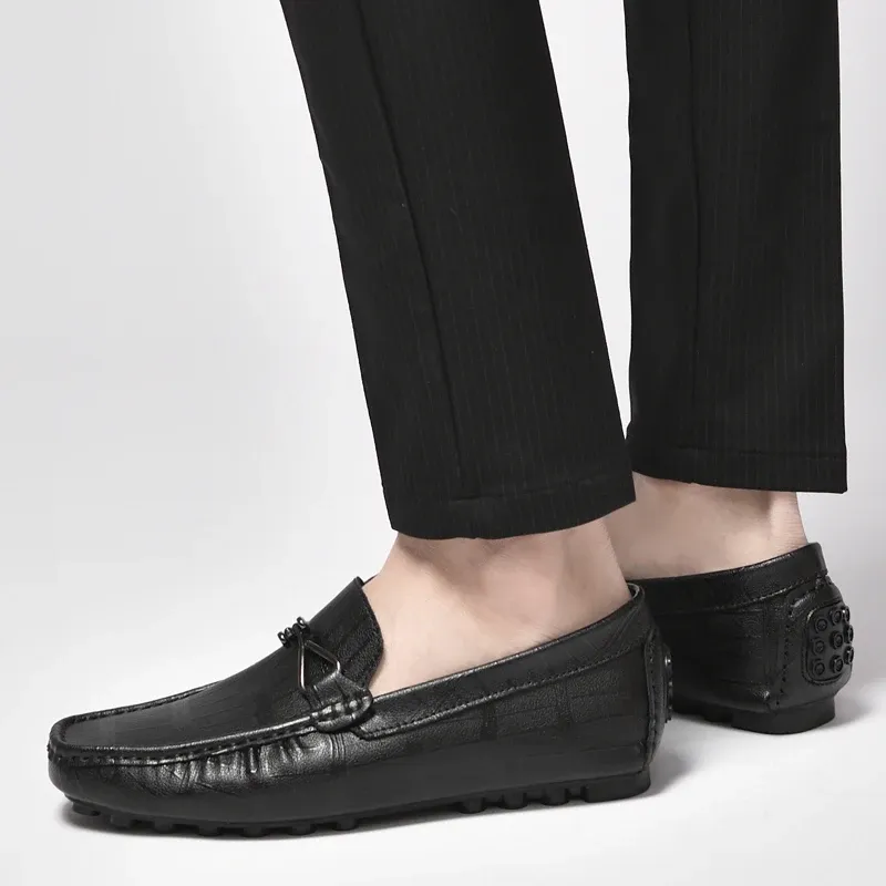 Elevator PU Lace-Up Business Loafers for Men