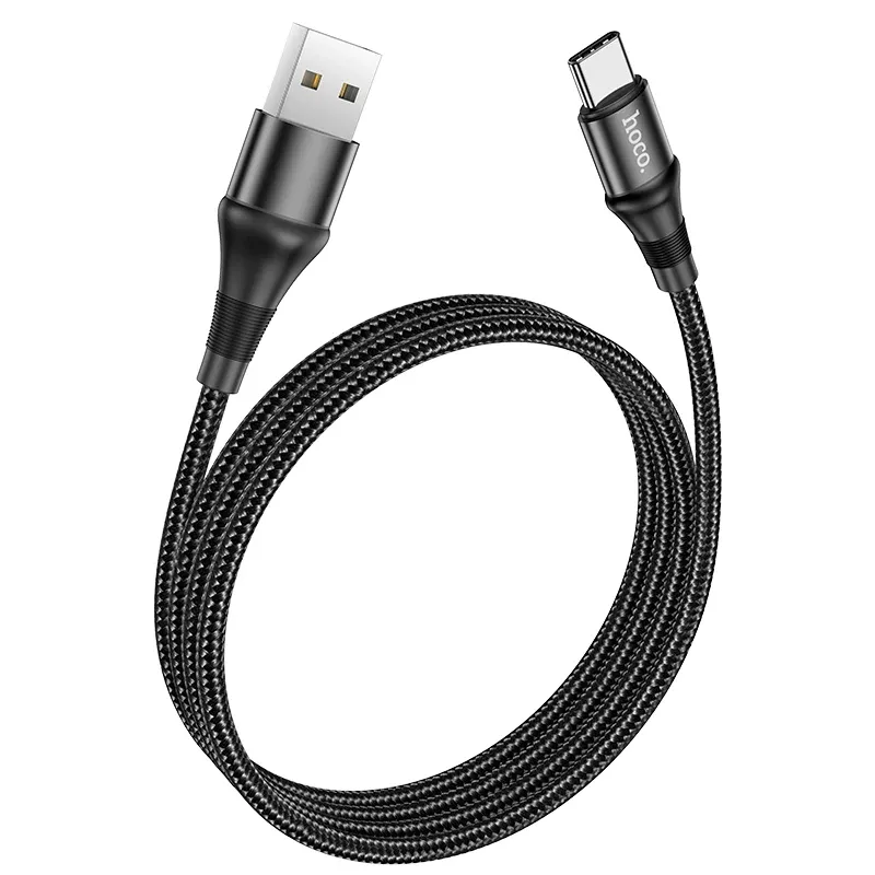Hoco 1M Nylon Braided 3A Fast Charging Cable