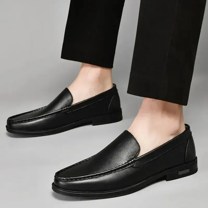 Genuine Leather Slip-On Loafers for Everyday Wear