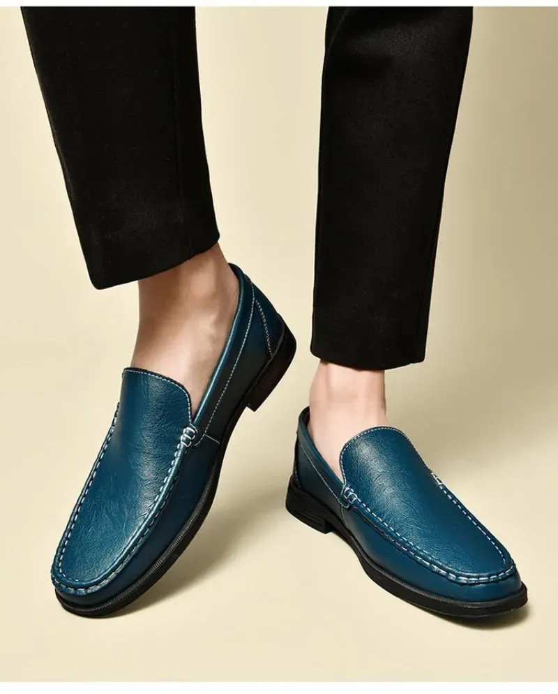 Genuine Leather Slip-On Loafers for Everyday Wear