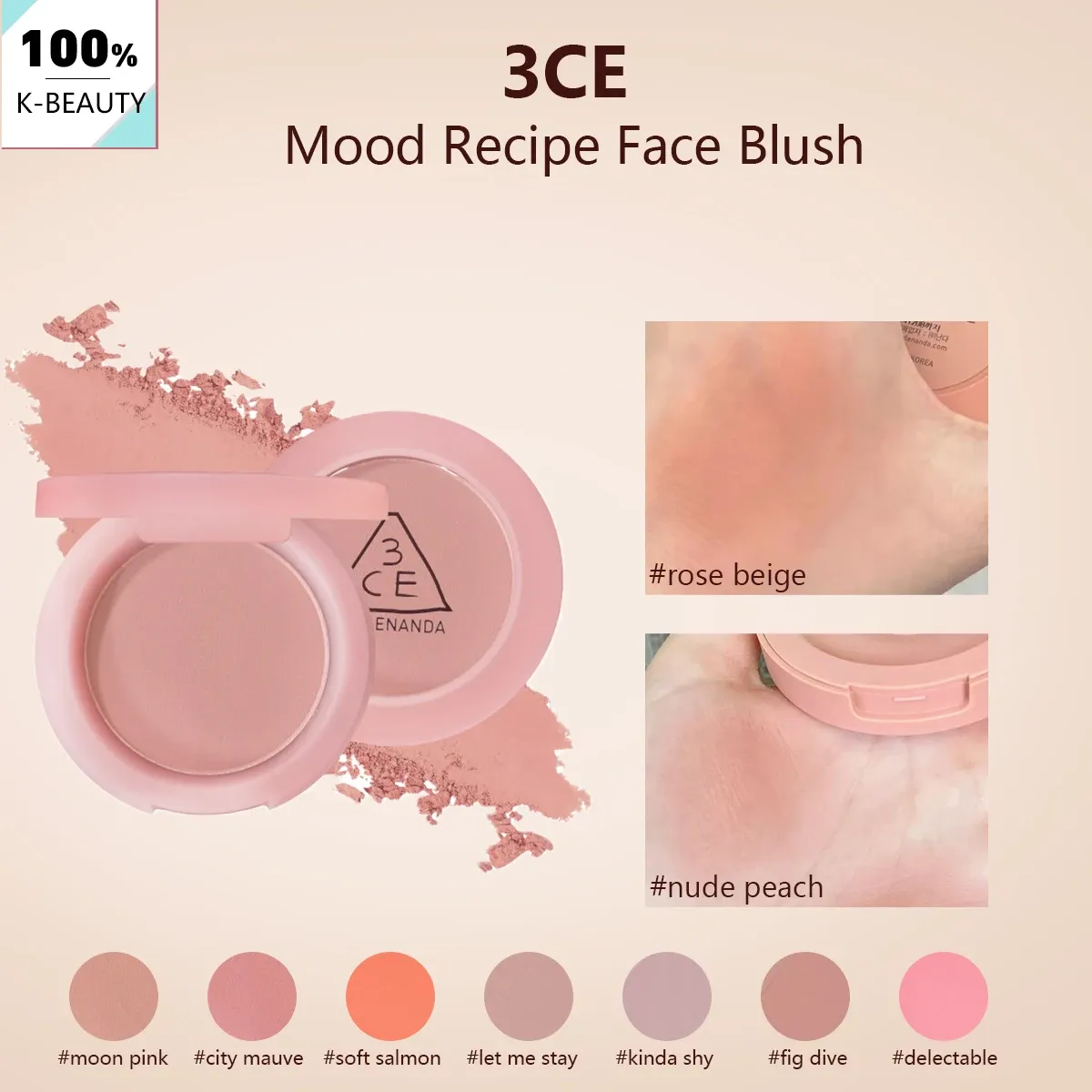 3CE Mood Recipe Silky Powder Blush