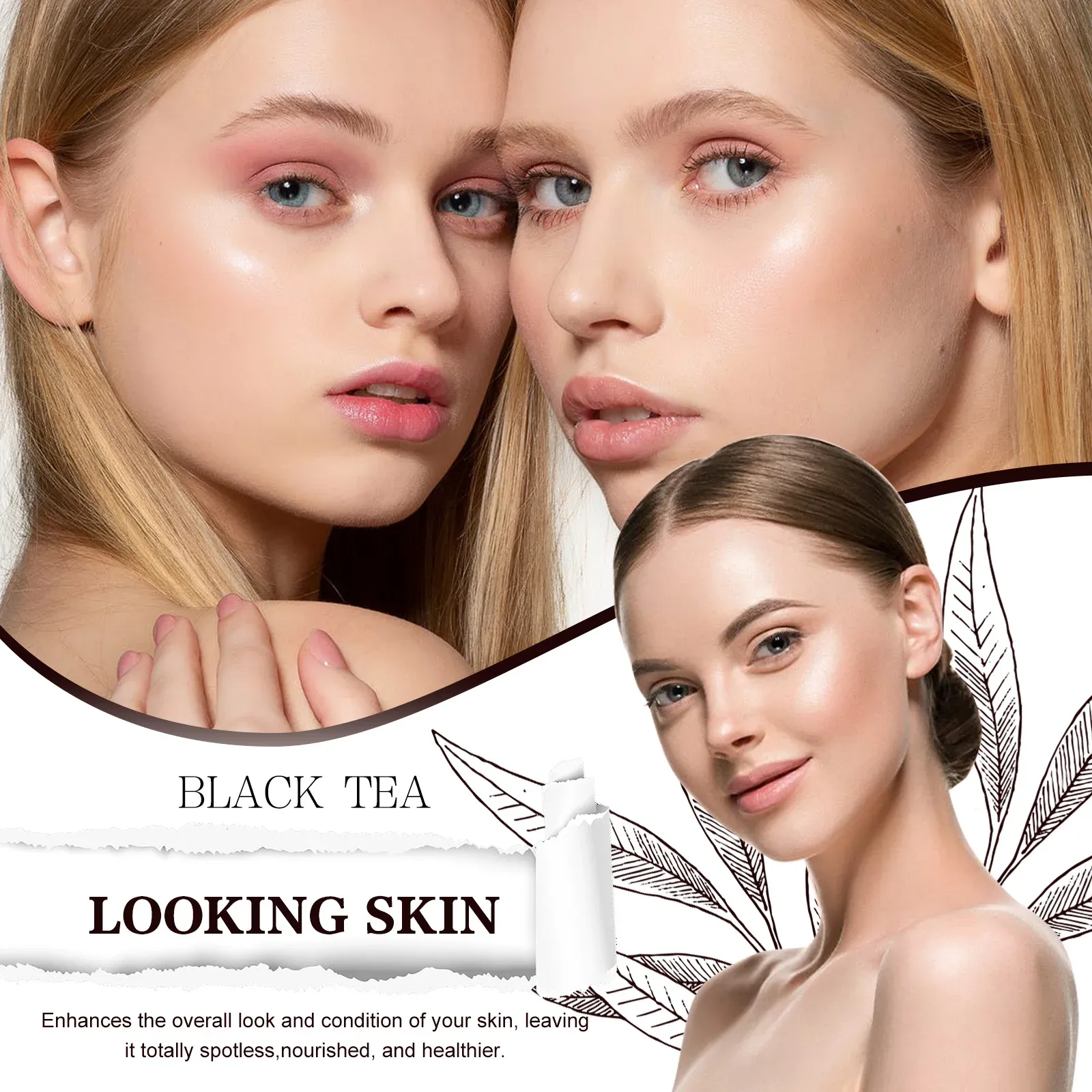 Black Tea Peel-Off Facial Mask for Pores