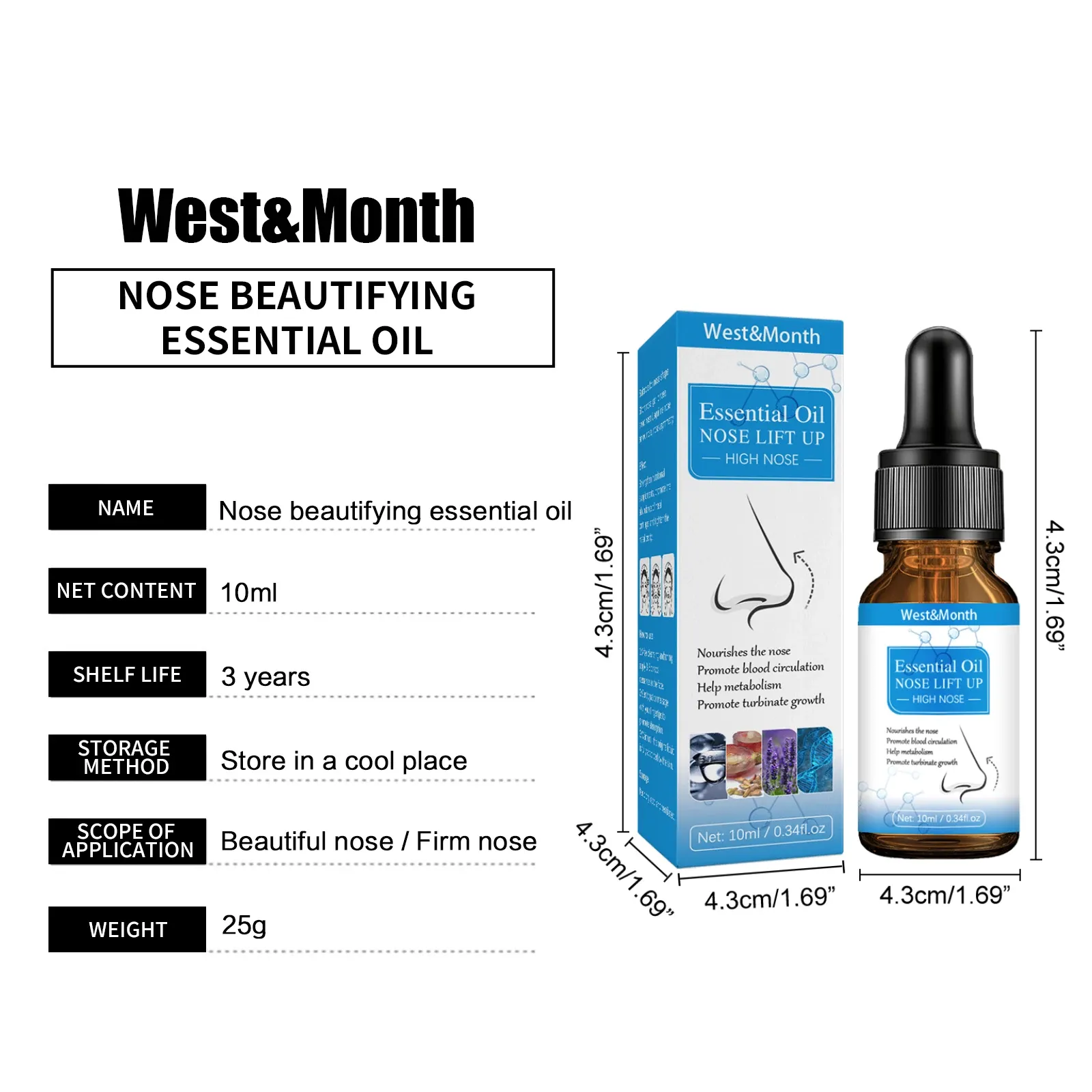 West & Month Nose Massage Essential Oil 10ml