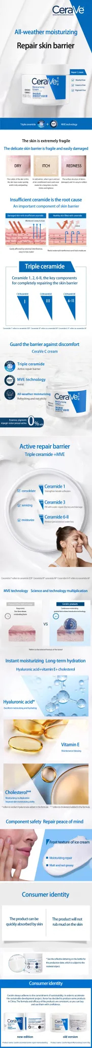CeraVe Hydrating Face and Body Cream 85g