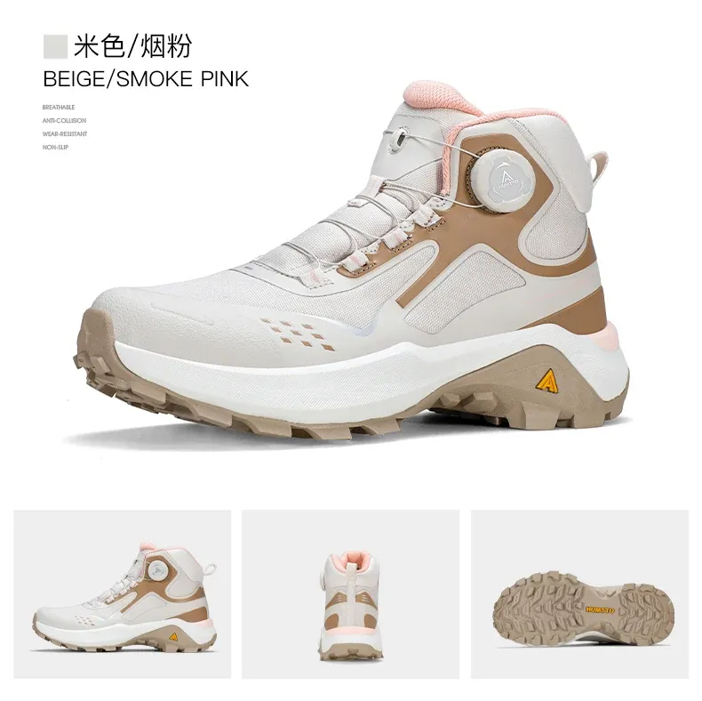 HUMTTO Zip-Close Mesh Hiking Shoes for Outdoor Trails