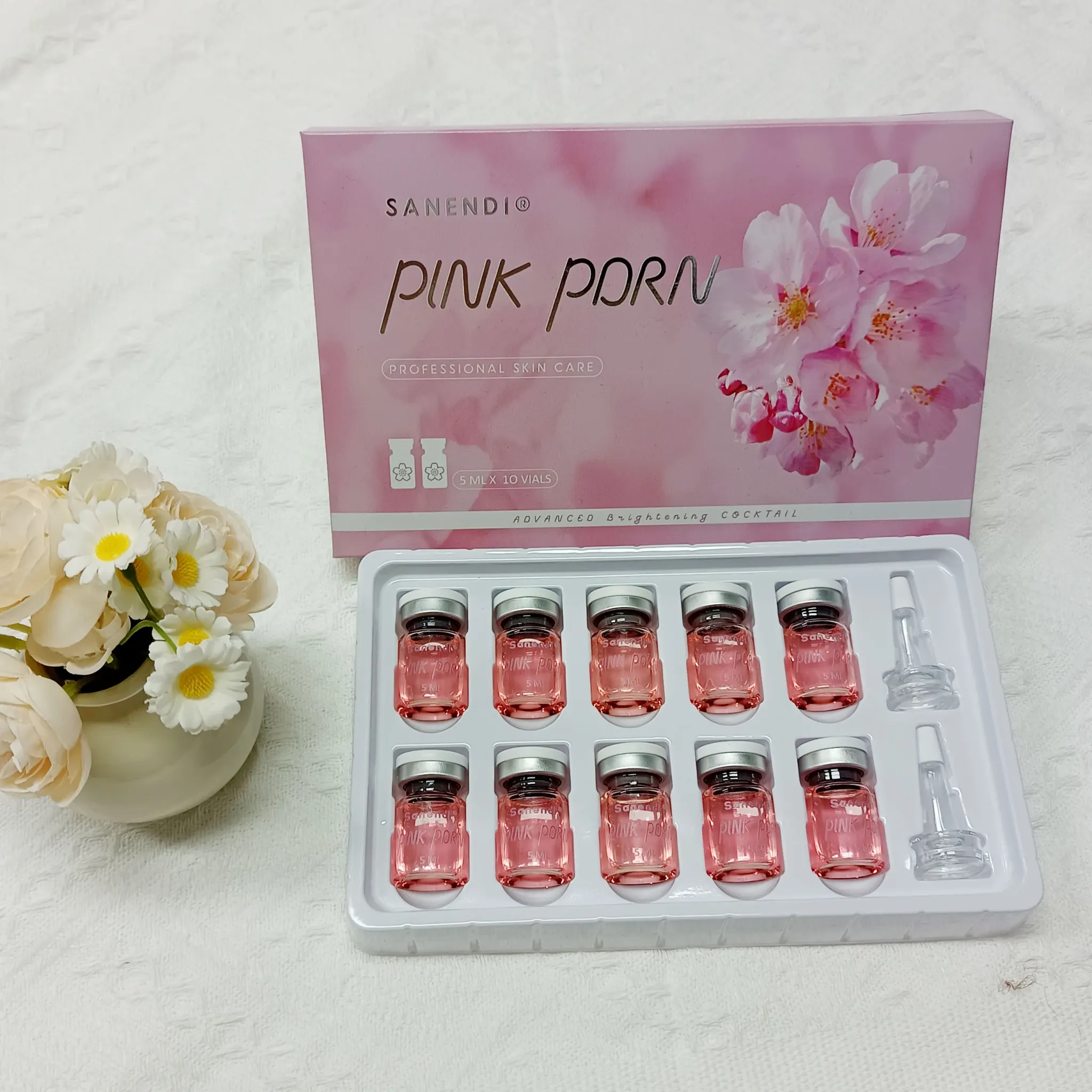 Sanendi PINK PDRN Glow Serum Vial Set 5ml x 10