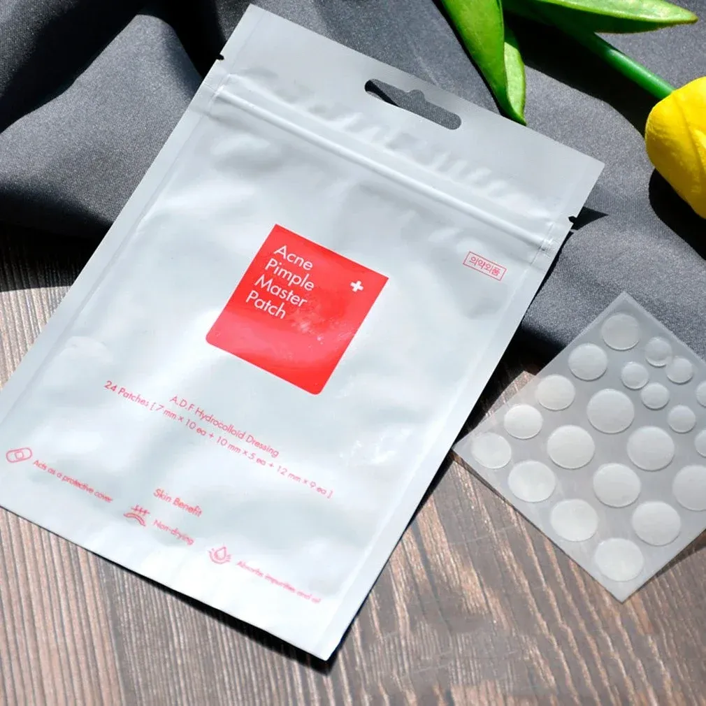 Invisible Hydrocolloid Acne Patches, 24 Pieces
