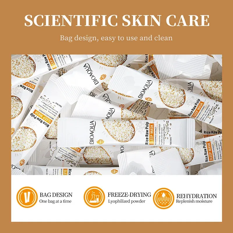 BIOAQUA White Rice Sleeping Mask 20-Piece Hydrating Set