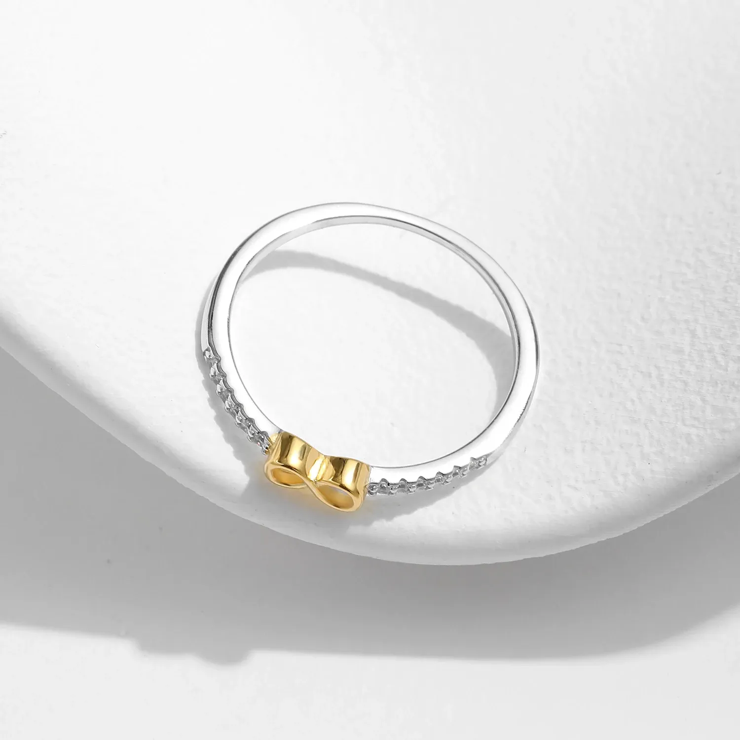 MODIAN 925 Sterling Silver Infinite Love CZ Ring