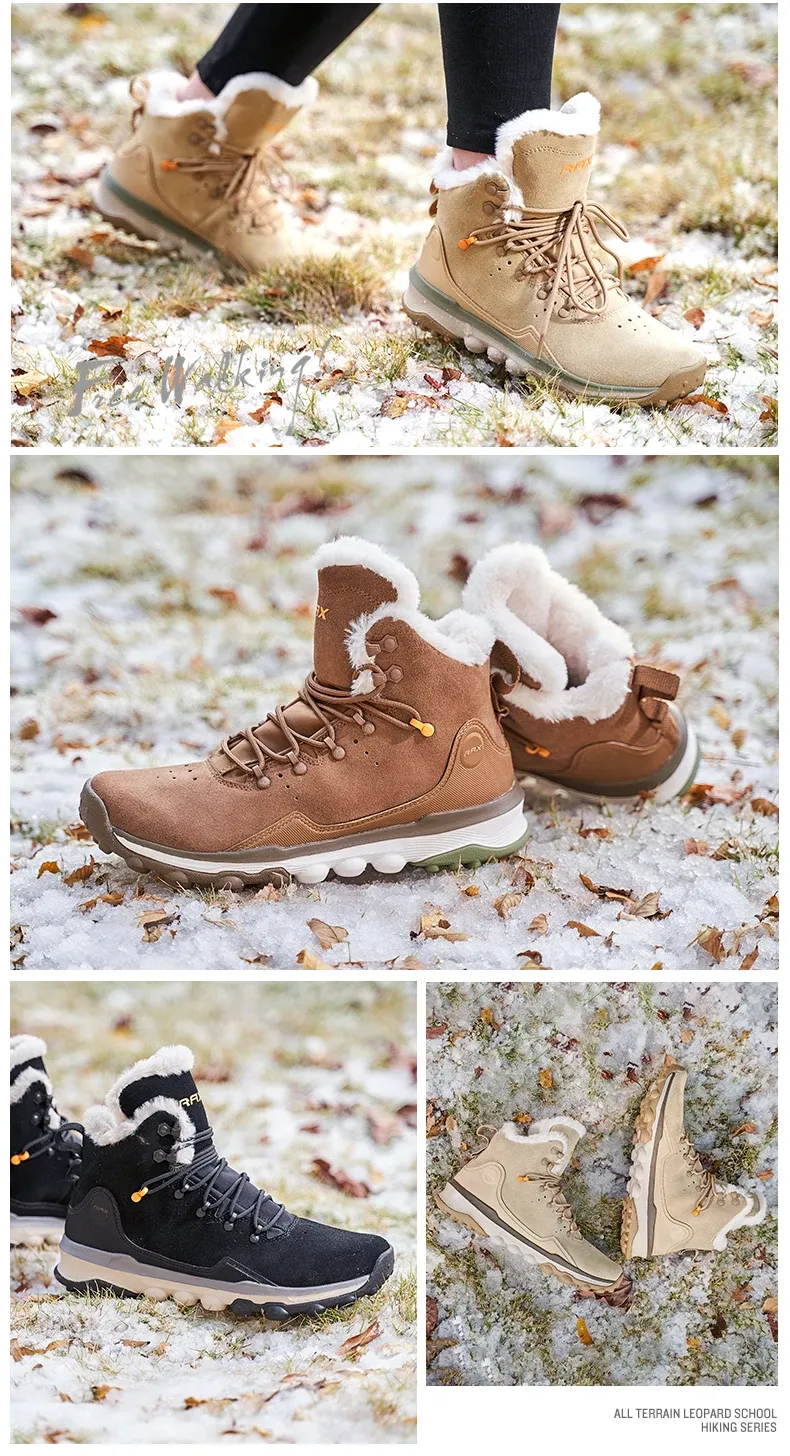 RAX Plush-Lined Winter Hiking Boots for Men