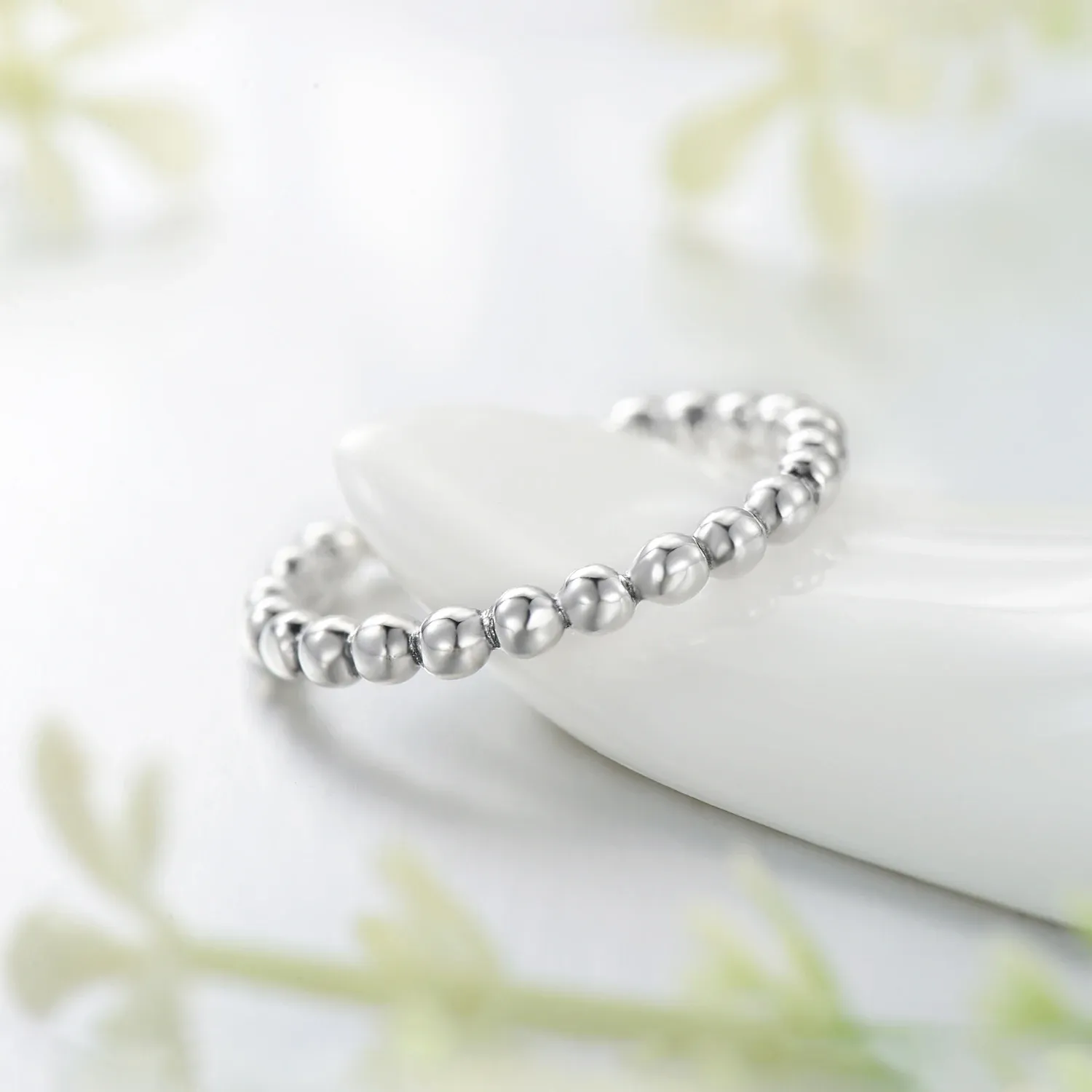 MODIAN 925 Sterling Silver Minimal Stackable Ring
