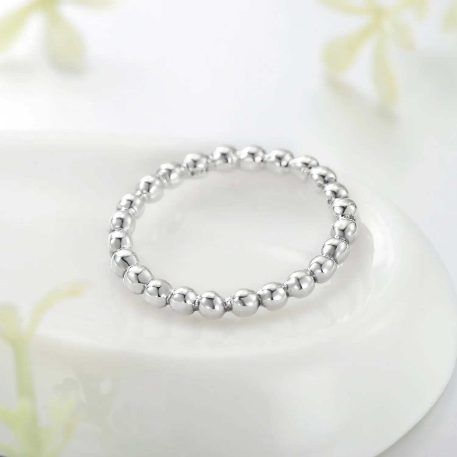 MODIAN 925 Sterling Silver Minimal Stackable Ring