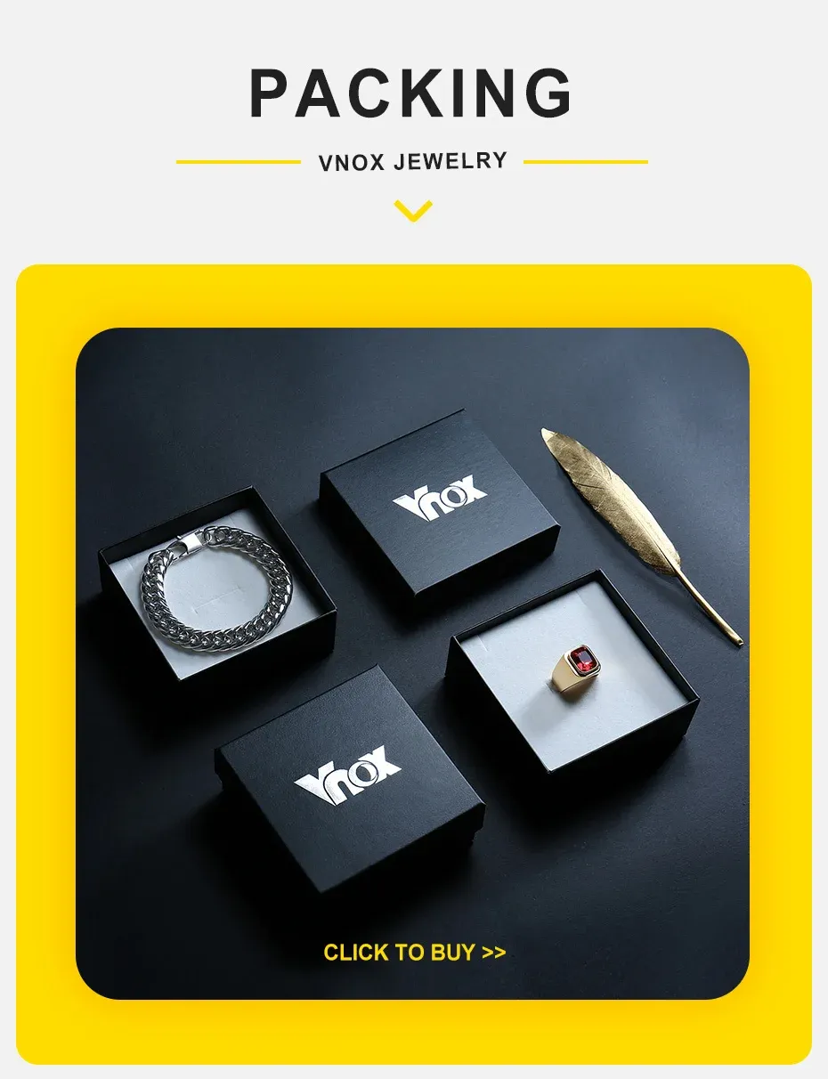 Vnox Raven Screw-Back Stud Earrings