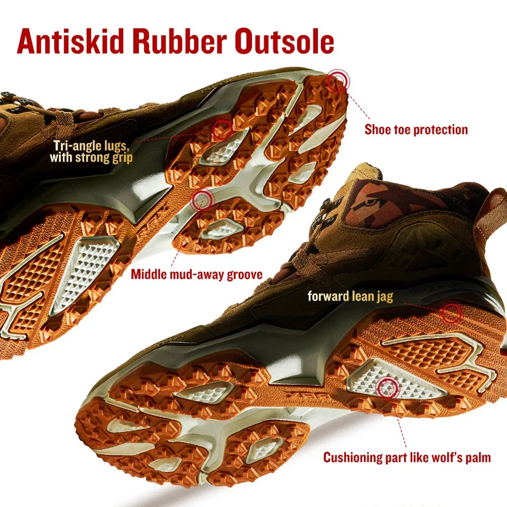 RAX Mid-Top Waterproof Hiking Boots for Trail and Trek Use