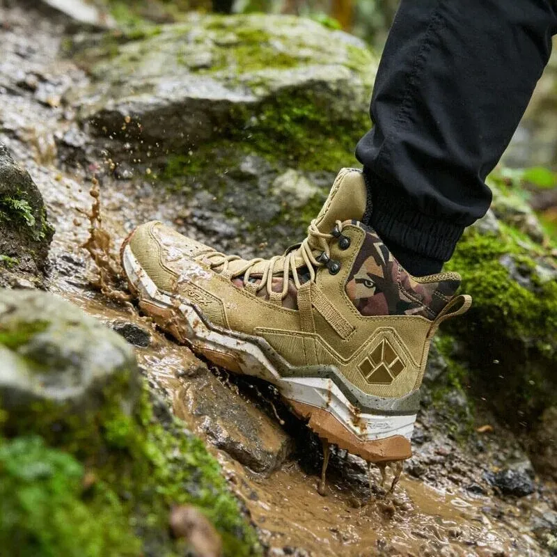 RAX Waterproof Leather Ankle Hiking Boots for Men