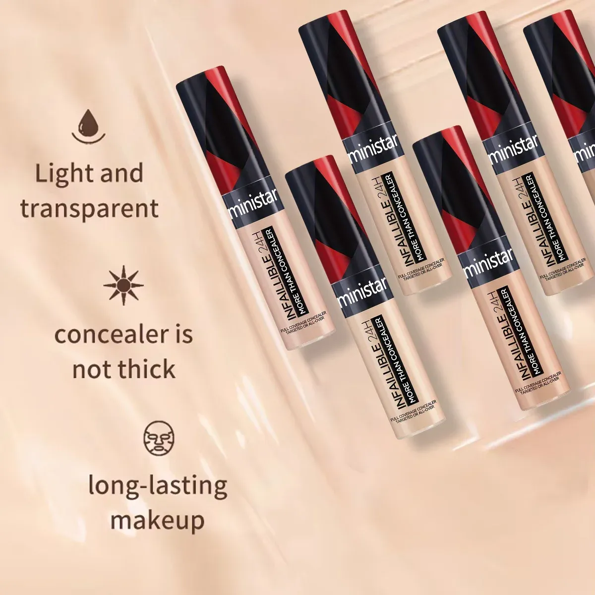 Natural Finish Cream Concealer for All-Over Coverage