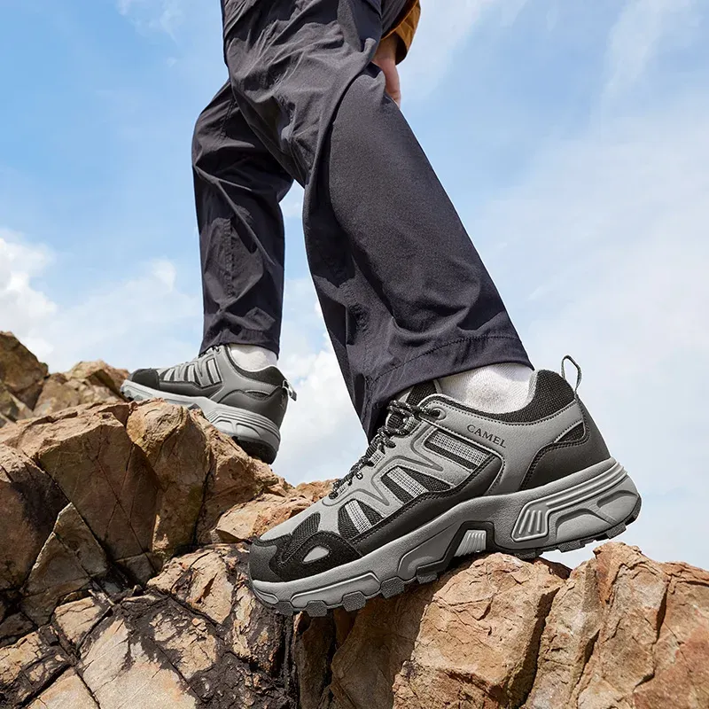 Camel Mesh Trail Sneakers for Men and Women