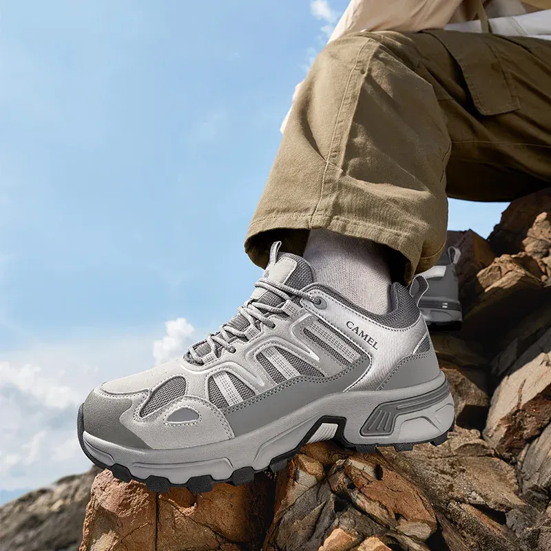 Camel Mesh Trail Sneakers for Men and Women