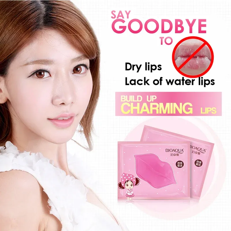 BIOAQUA Crystal Collagen Lip Mask Set, 15-Piece Hydrating Gel Treatment