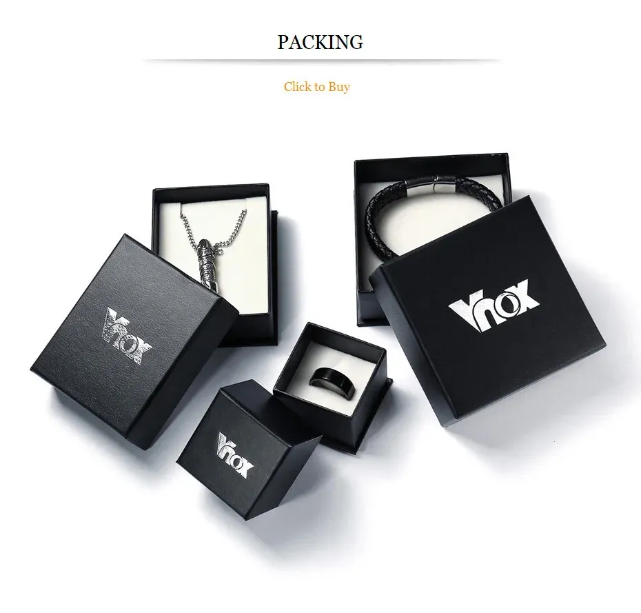 Vnox Custom Cross Stamp Signet Ring for Men