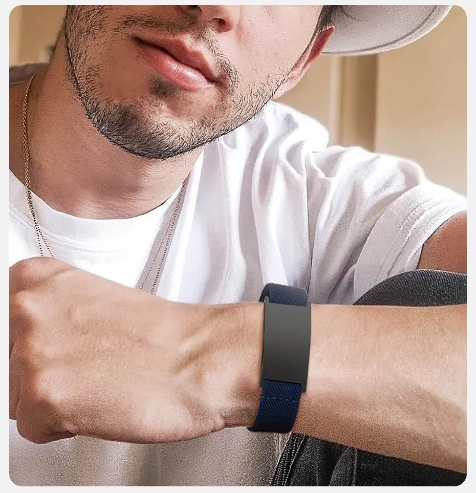 Vnox Custom Stainless Steel Elastic Quote Bracelet