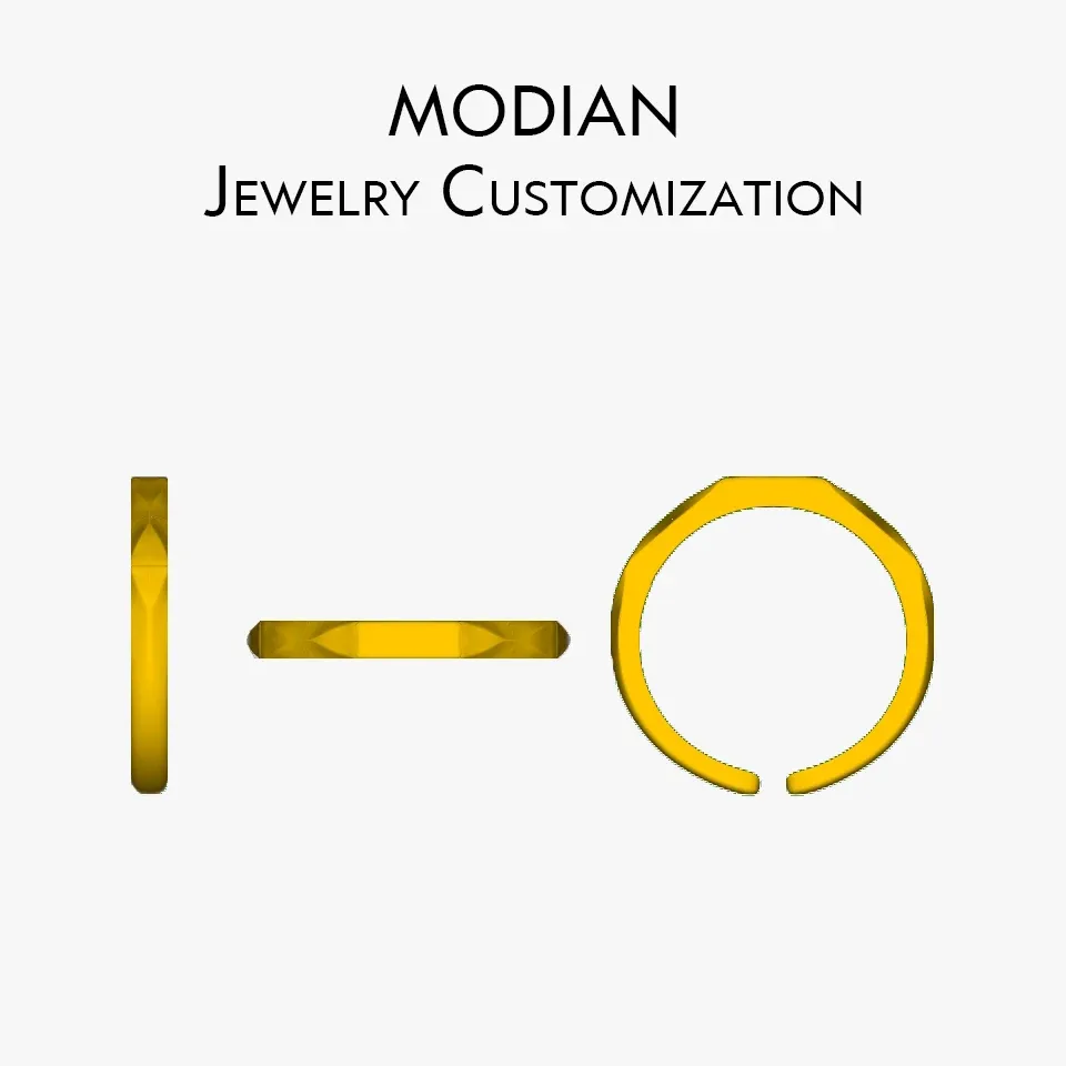 MODIAN Custom Consultation Fine Silver Ring