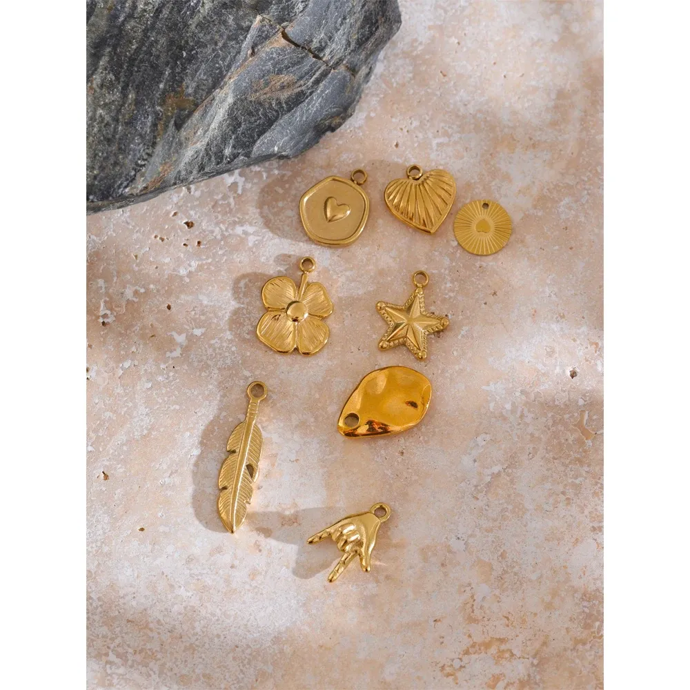 Yhpup PVD Gold Metal Jewelry Findings Set