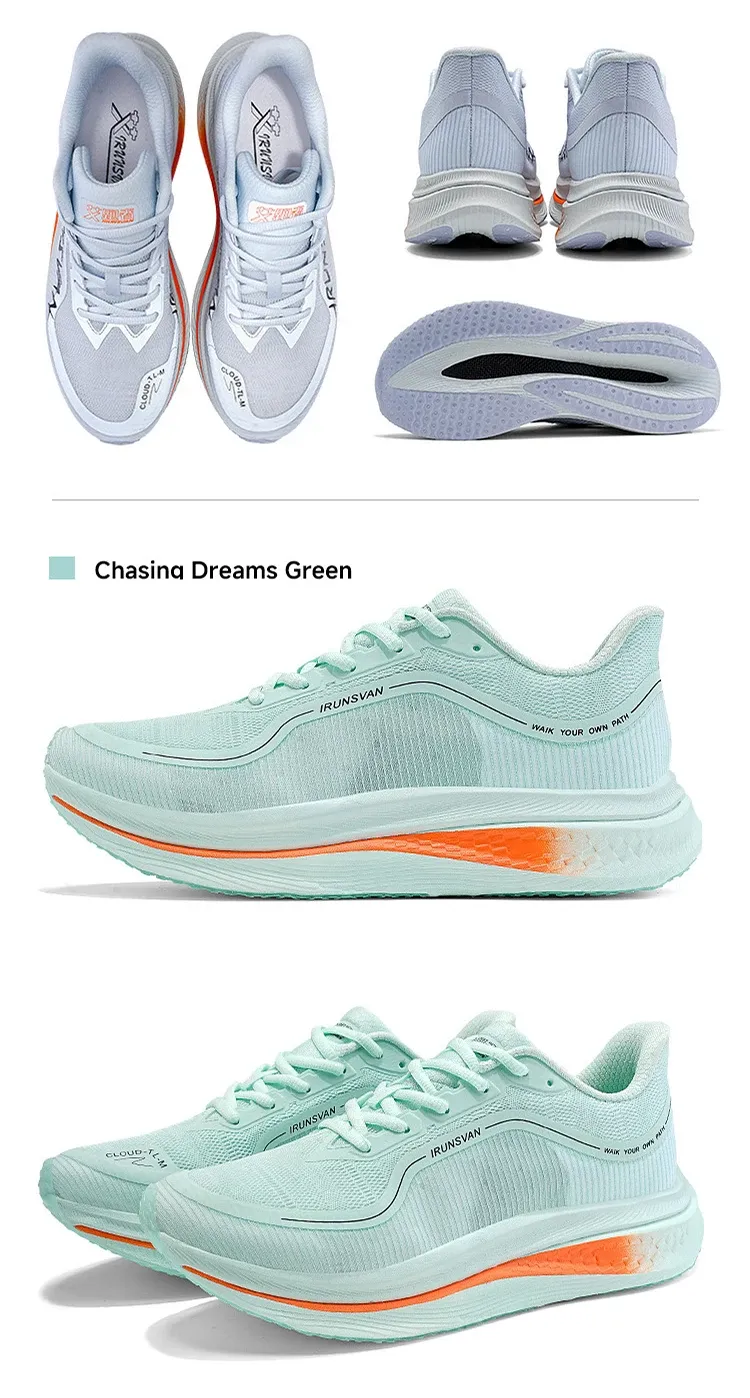 IRUNSVAN Nylon Plate Breathable Marathon Training Shoes