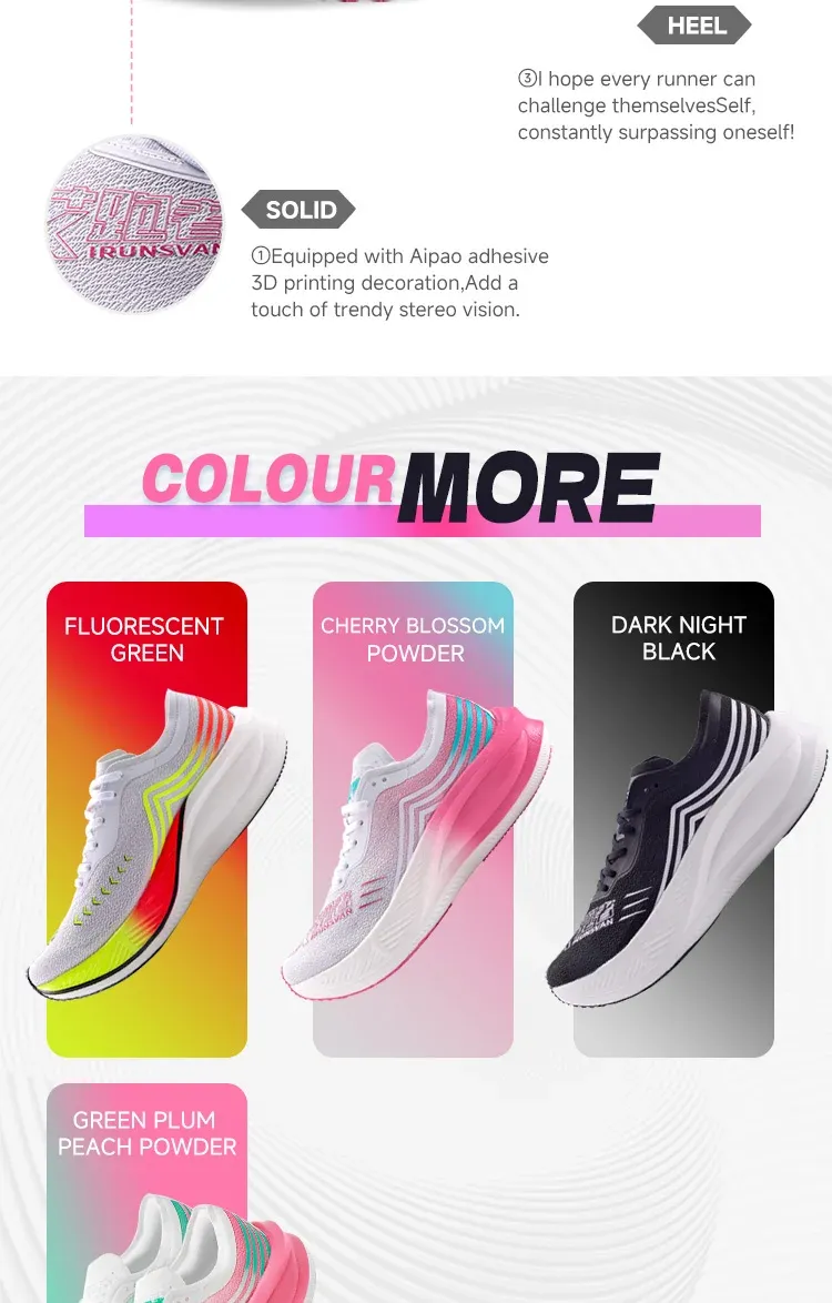 IRUNSVAN Breathable Carbon Support Running Shoes
