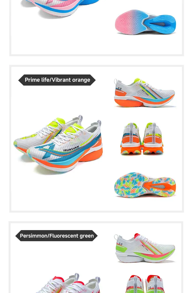 IRUNSVAN Full Palm Carbon Plate Marathon Training Shoes