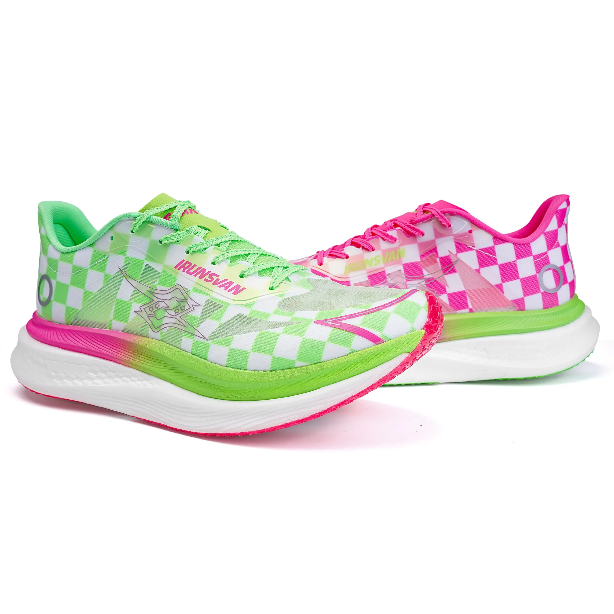 IRUNSVAN Carbon Plate Marathon Running Shoes for Heavy Runners